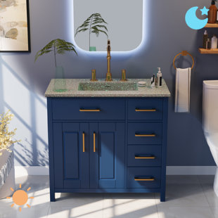 Blue Bathroom Vanities You'll Love | Wayfair